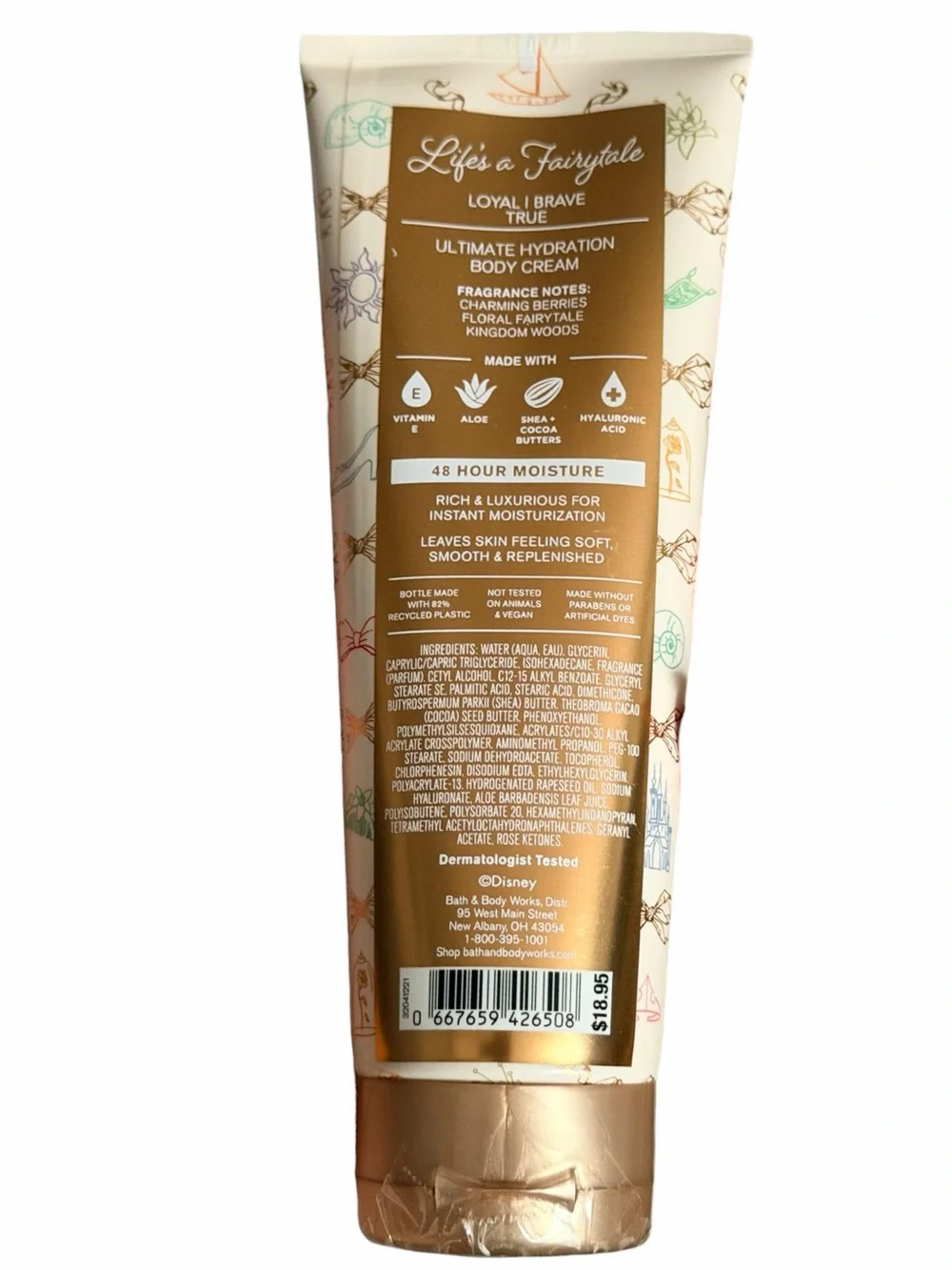 Bath & Body Works Limited Disney Princess “Life’s a fairytale” Body Cream